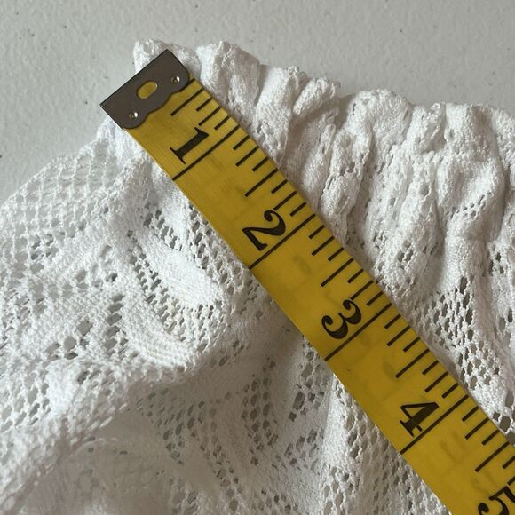 Lilly Pulitzer Nevie Dress White Swirling Leaf Off Shoulder Dress Resort - Picture 12 of 14